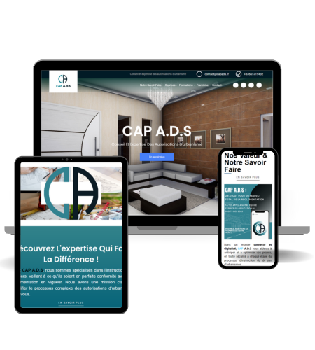 retrouvez votre site cap ads sur toutes les plateformes ( smartphone tablette et ordinateur )